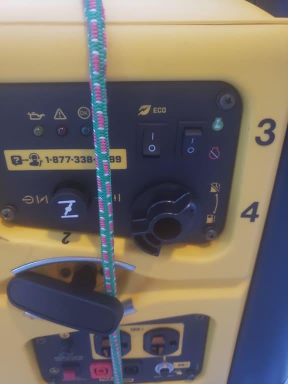 PULL the choke, TURN ON engine switch, TURN FUEL VALVE ON.