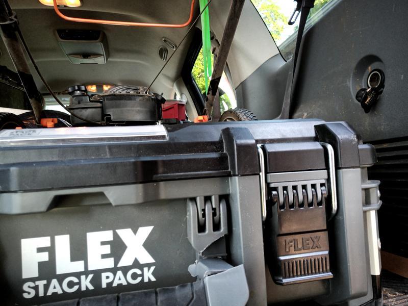 FLEX STACK PACK Medium Tool Box 22-in Gray Metal Lockable Tool Box in the  Portable Tool Boxes department at