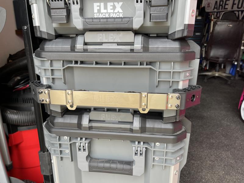 FLEX STACK PACK Medium Tool Box 22-in Gray Metal Lockable Tool Box in the  Portable Tool Boxes department at