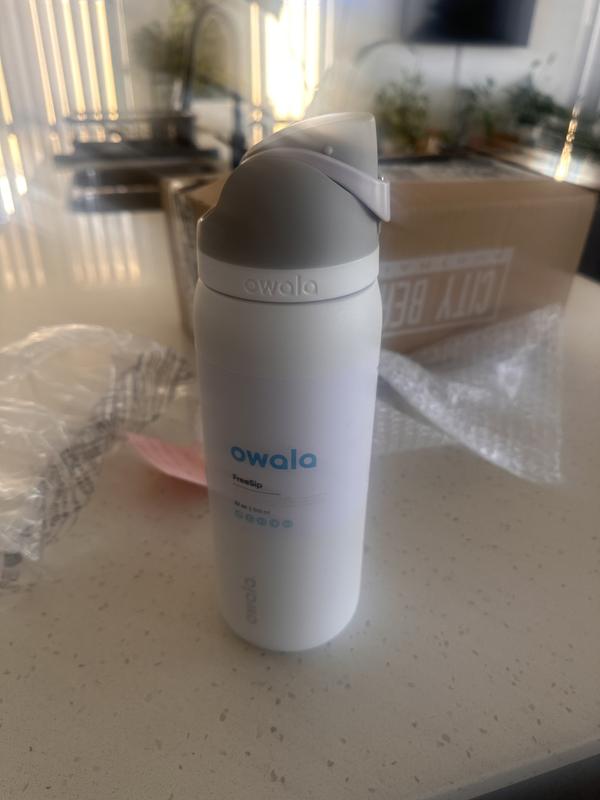 Borraccia Termica Owala FreeSip In Acciaio Inox, 32 Oz (circa 946 Ml), Colore Bianco