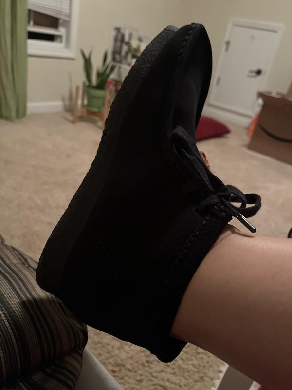 Wallabee Boot Black Suede | Clarks