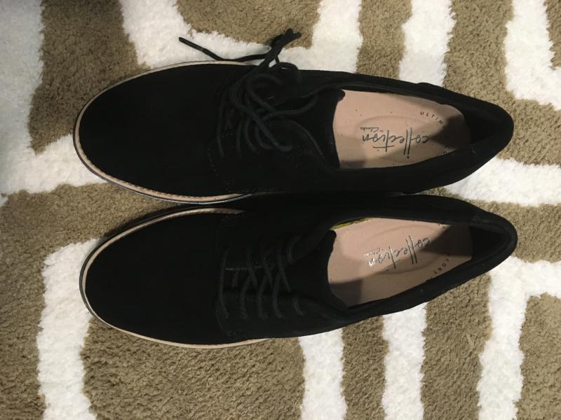 clarks sharon noel black nubuck