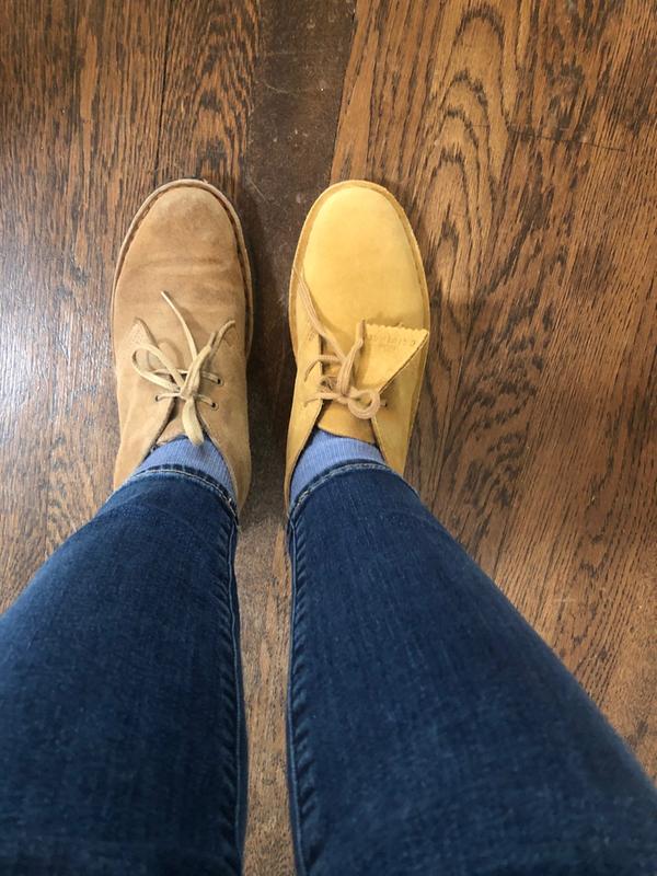 clarks desert boots tight