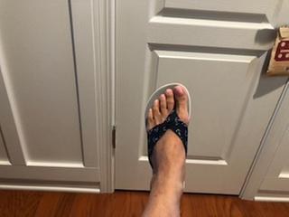 Arla Glison Blue Heather Fabric - Women's Flip Flop Sandals 
