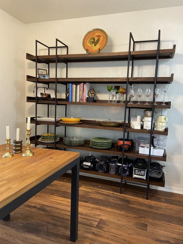 Beckett Grey Wash 4-High Shelf + Reviews | Crate & Barrel