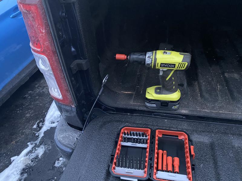 Replacing some tail-lights in mid-winter.