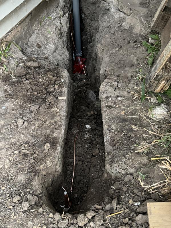 Electrical service trench