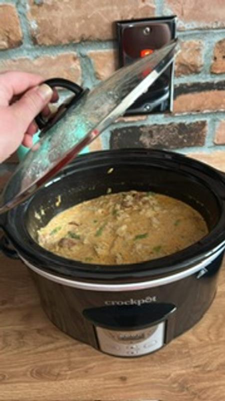 Mijoteuse Electrique Crock-Pot Mijoteuse Numérique 3,5 L - Minuterie Programmable Pour 3-4 Personnes, Noir CSC113X