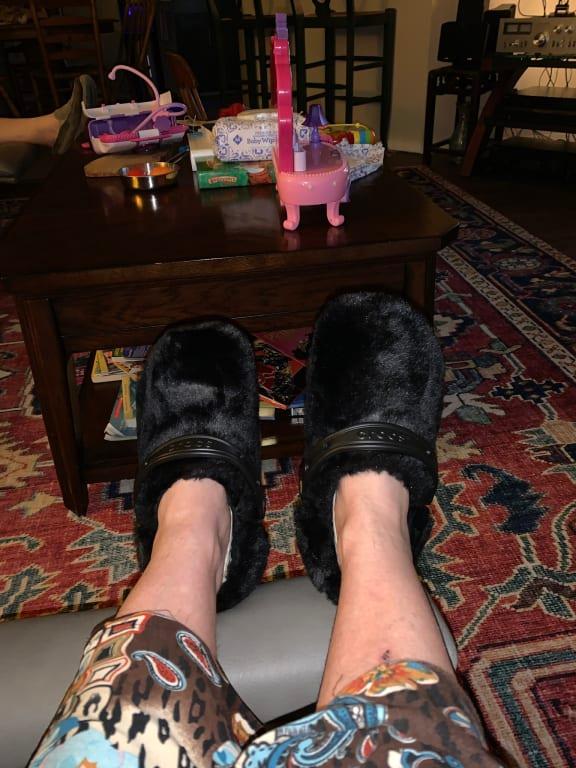 crocs Classic Fur Sure Black/Multi （クロックスクラシック ファー