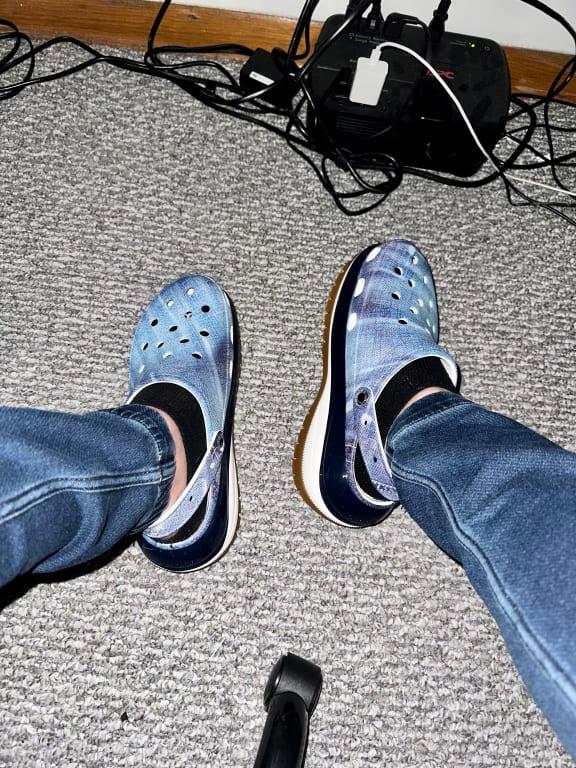 crocs Classic Mega Crush Denim Clog White/Multi 23SS-I