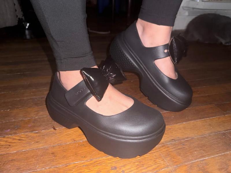 crocs Stomp Mary Jane Black/Black （クロックス ストンプ