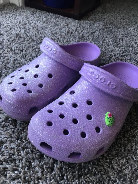 crocs Classic Glitter Clog Pink Crush （クロックス