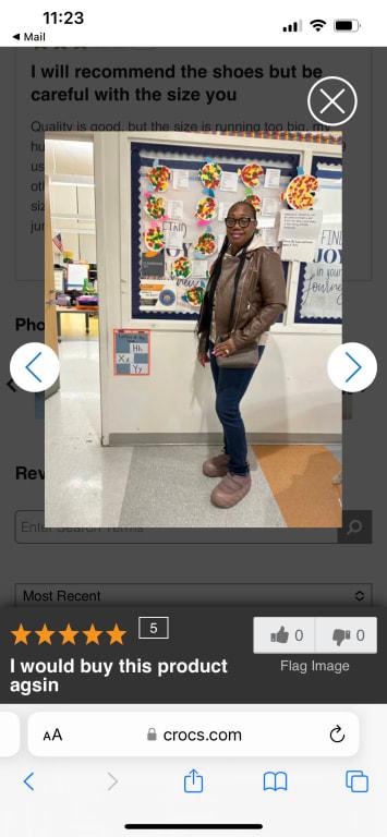 Photo submitted with review of product