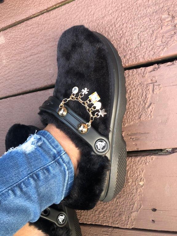 crocs Classic Fur Sure Black/Multi 21SS-I（クロックス