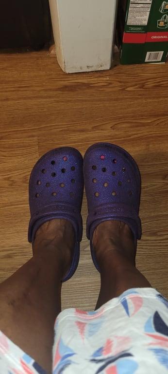 ☆送料無料☆ CROCS CLASSIC BAE GLITTER CLOG ☆ crocs Bae Glitter Clog Black（クロックス ベイ グリッター