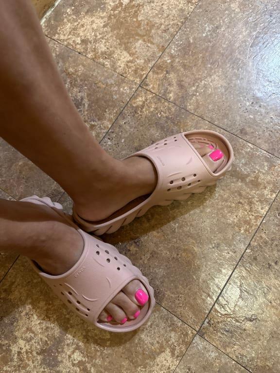 サンダル・ミュール Echo Sandals - Crocs - Thermoplastic - Pink Crocs Adult Unisex Echo Clog Sandal Pink Clay Men's Size 11