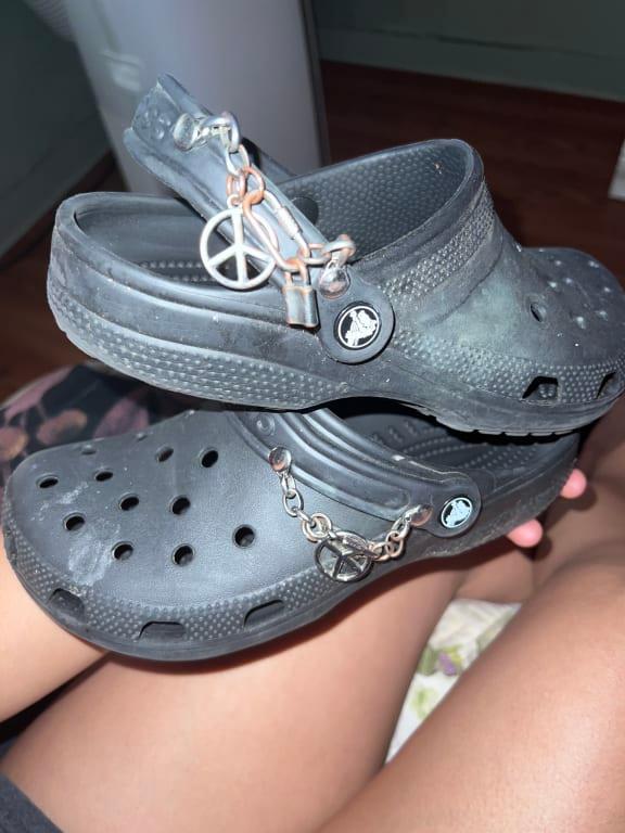 Crocs Classic Create Your Peace Clog Black （クロックス クラシック