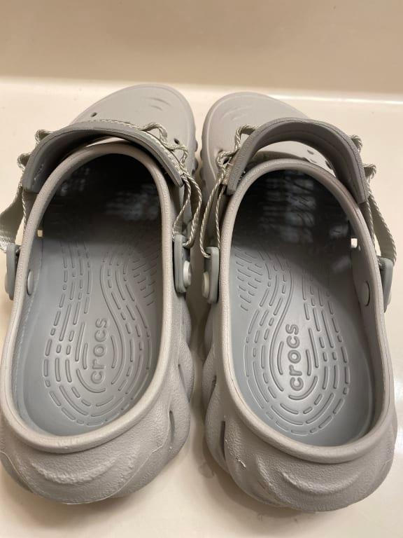 【新品】クロックス／エコークロッグAtmosphere／M9/W11 グレー crocs Echo Clog Atmosphere（クロックス エコークロッグ-ライト