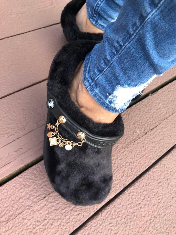 crocs Classic Fur Sure Black 21SS-I（クロックスクラシック