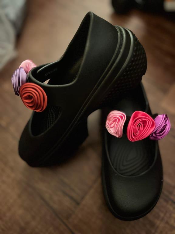 crocs Stomp Mary Jane Pink Tweed/Pink Tweed （クロックス