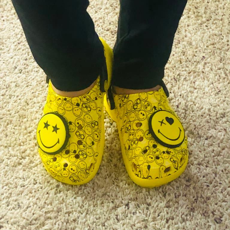 crocs Classic Platform Smiley Clog W Multi （クロックス