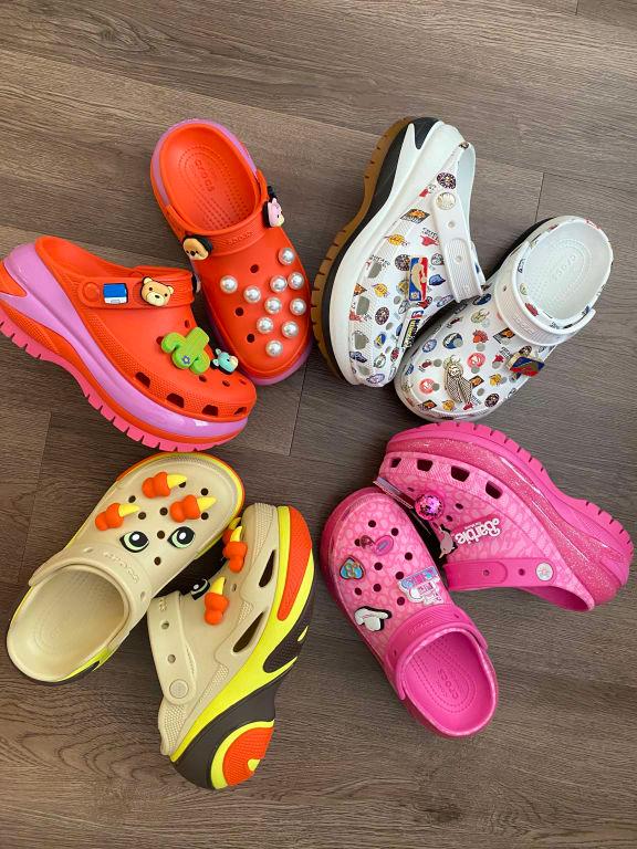 YANG766セット crocs Bubble Crush Clog Triple Black （クロックス バブル