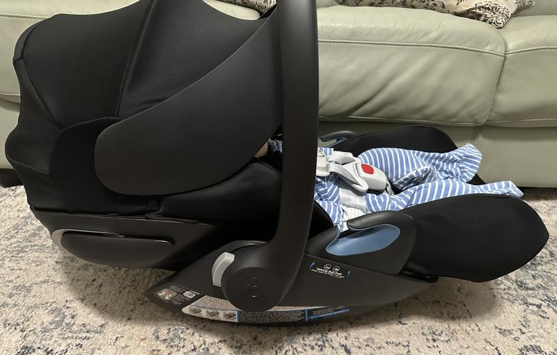 Cybex - Cloud G Lux SensorSafe Comfort Extend Infant Car Seat, Seashel