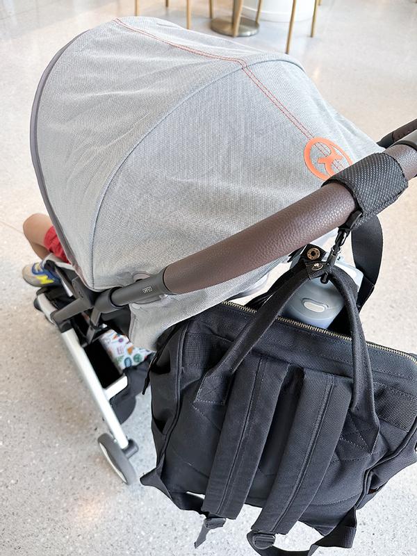 Cybex ORFEO Compact Stroller - Silver Frame + Lava Grey Seat