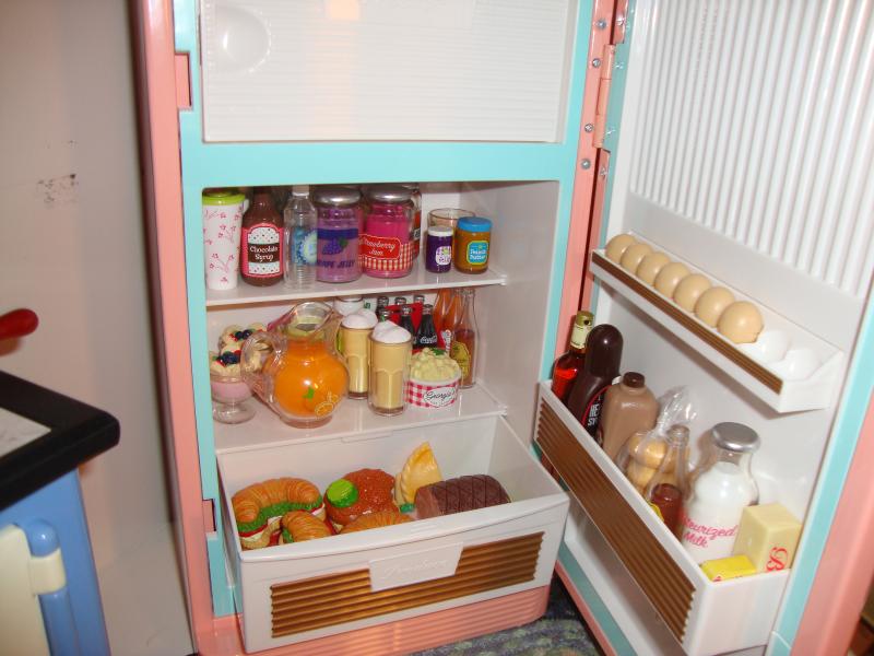 american girl fridge playset maryellen's refrigerator