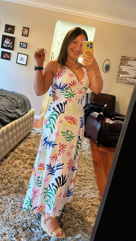 knee length dresses for ladies Cotton Backless Halter Beach Dress & Reviews - White - Sustainable Beach  Dress
