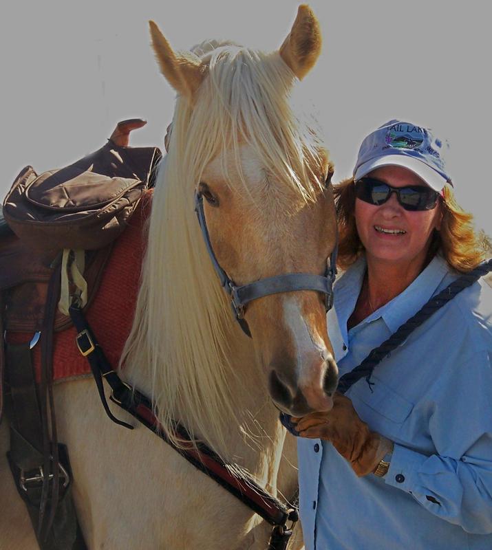 Sayir and me ready for a trail ride.
