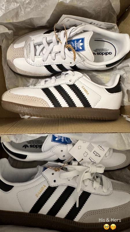 adidas SAMBA OG EL I FOOT WEAR WHITE/CORE BLACK/GUM
