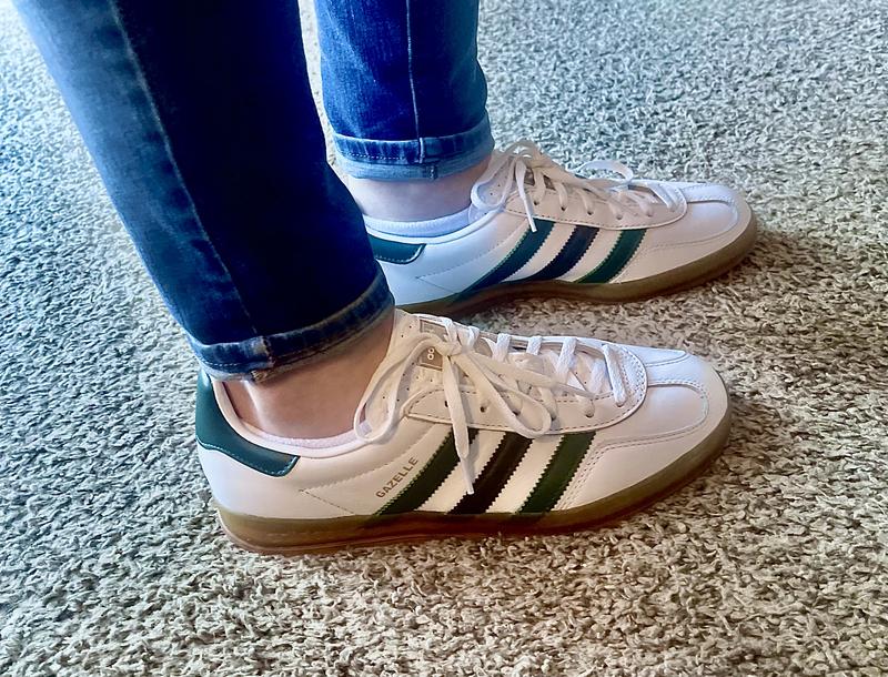 adidas GAZELLE INDOOR W DARK BROWN/GLOW PINK/COURT GREEN