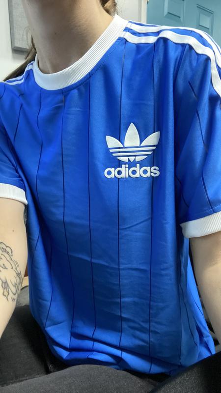 adidas ADICOLOR 3-STRIPES PINSTRIPE T-SHIRT DKBLUE