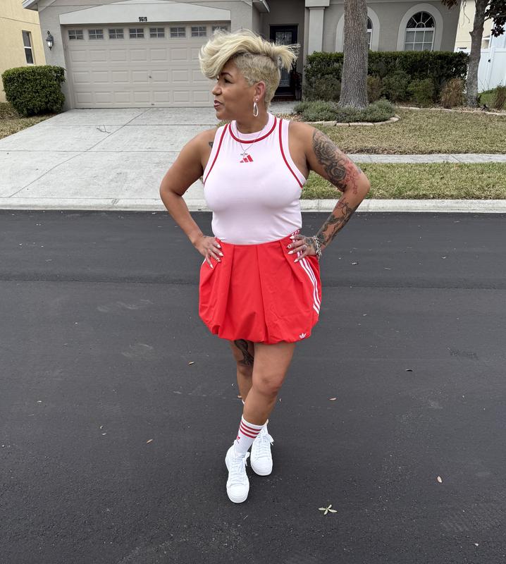 adidas WOVEN BALLOON SKIRT ブラック（アディダス ウーブン