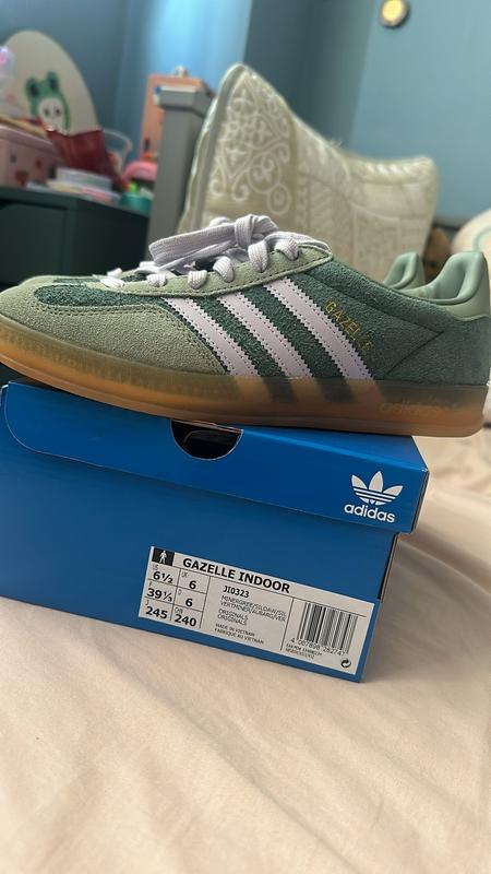adidas GAZELLE INDOOR W FTWWHT/CGREEN/CBLACK（アディダス ガゼル