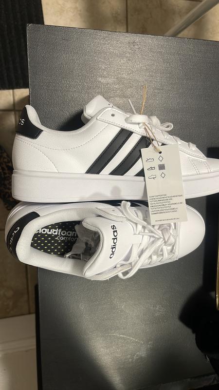 Adidas with black clearance stripes on one side