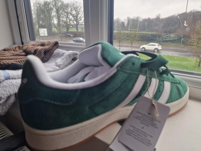 adidas gazelle silver green womens adidas Women's Campus 00s Shoes, Size 6.5, Black/White main image 0