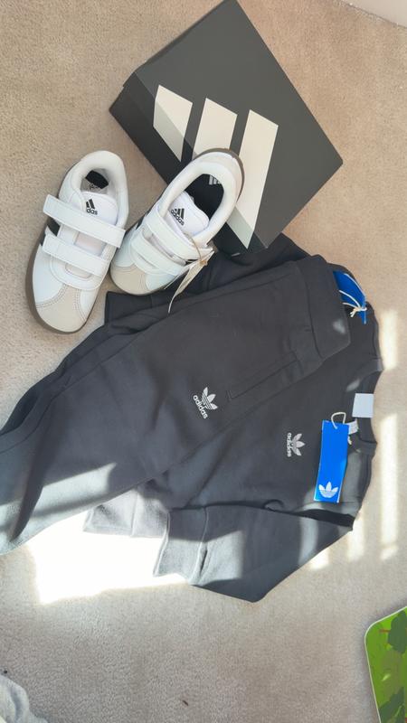 Adidas Vl Court Self-Fastening Infant Sneakers in Black/White