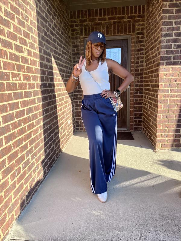 adidas FIREBIRD Satin Wide Leg Track Pants CGREEN 24SS-I