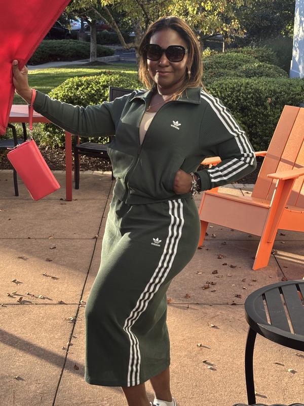 adidas KNITTED SKIRT BLACK （アディダス ニット スカート-ブラック