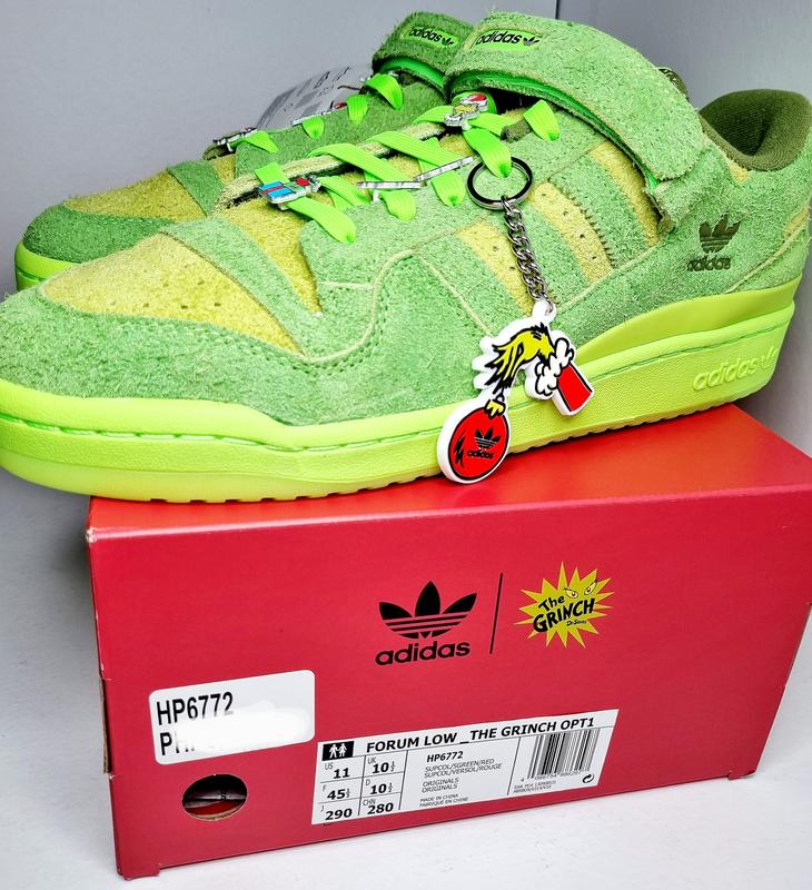 adidas FORUM LOW_THE GRINCH OPT1 SUPPLIER COLOR/SOLAR GREEN/RED