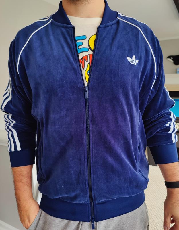 adidas VELOUR SST TRACK TOP ナイトインディゴ（アディダス ベロア