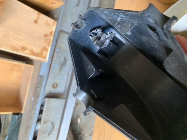 Plastic gear box melted internally