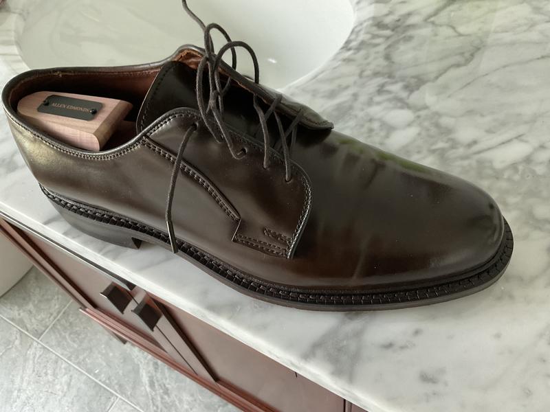 Allen Edmonds Leeds バーガンディー DEAD STOCK】SHELL CORDOVAN 【Allen Edmonds】Leeds 1993 ｜ 古着屋
