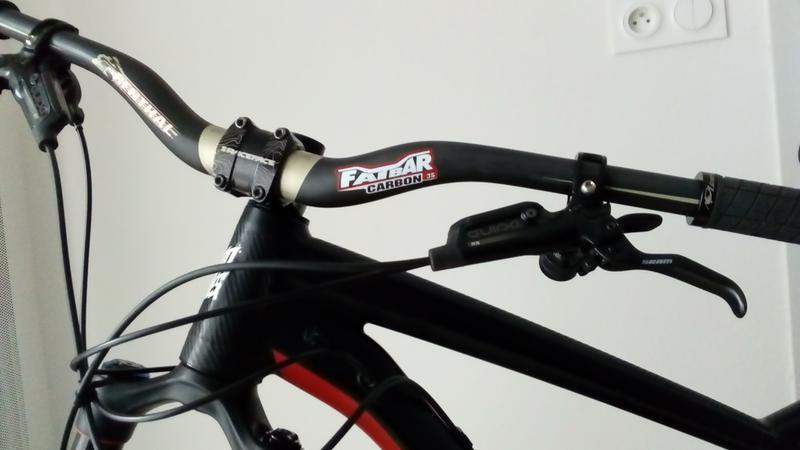 Renthal VTT//MTB//Cycle Fatbar 35 guidon Noir-Rise 30 Mm