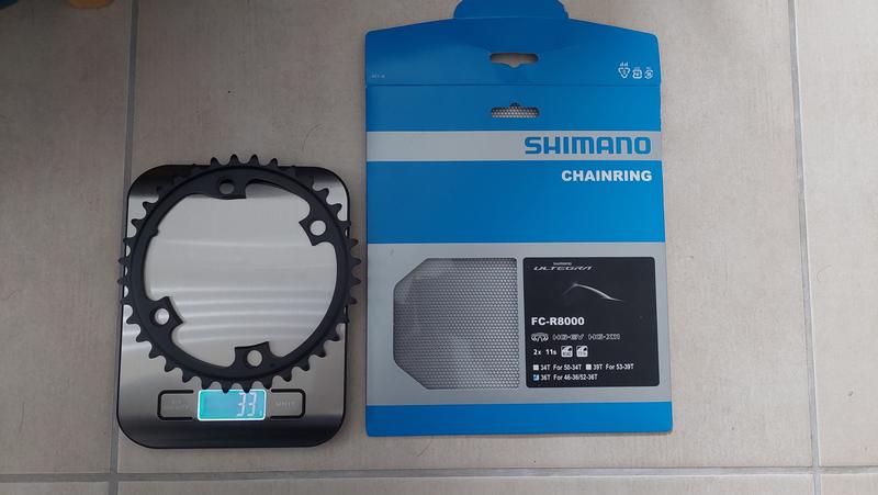PLATEAU ROUTE DIAM 110 INTER 39DTS NOIR SHIMANO ORIGINE ULTEGRA R8000