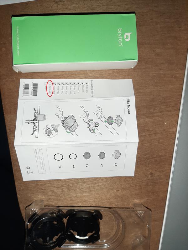 Bryton Rider One/10/15/310/330/405/410/450/530 Bike Mounts (Set of