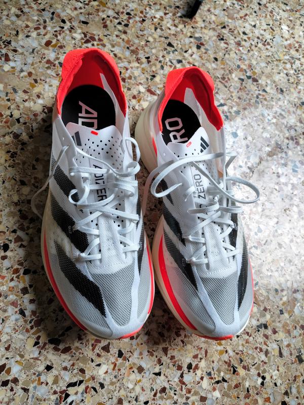 Adidas Adizero Adios Pro 3 White Red Unisex Shoes