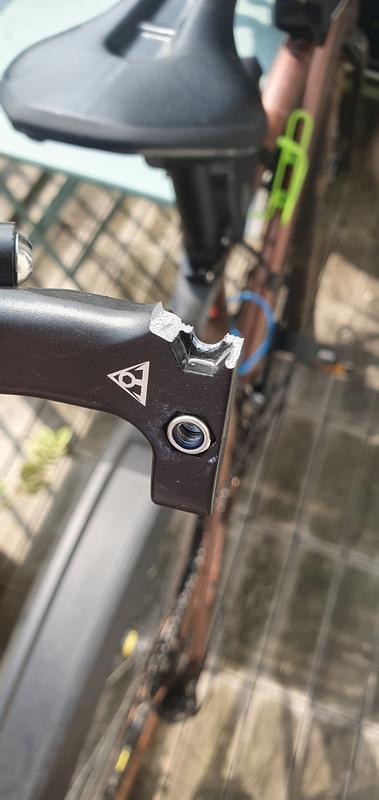 Staffa stabilizzatore per borsa da sella per bicicletta MTB Road Bike supporto per portapacchi posteriore con foro di montaggio per bollore per accessori per bici da ciclismo  18